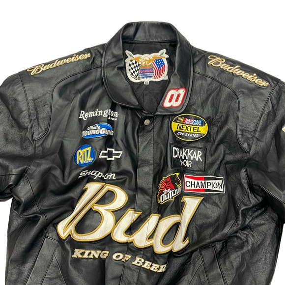 Vintage Jeff Hamilton Racing Dale Earnhardt Jr. Bud King of Beers Leathe… - Picture 9 of 16